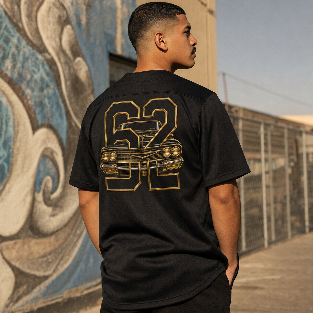 62 Chevy Jersey — worn by model