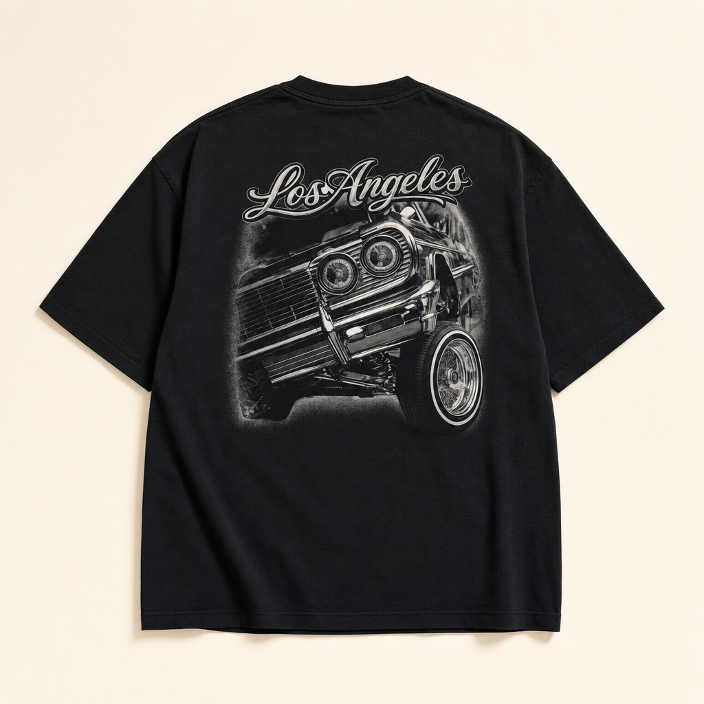 WCR Lowrider Tee — front view, black